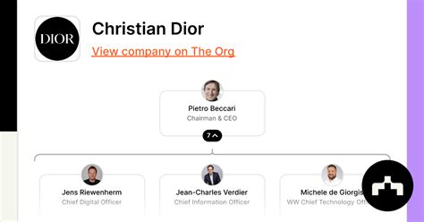 christian dior paris organizational chart